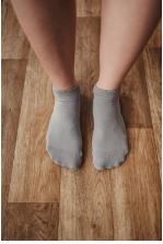 Calcetines Barefoot Puntera Ancha Tobilleros | Gris