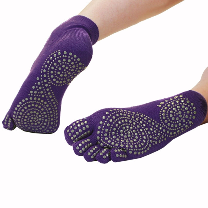 Calcetines Barefoot de Dedos Antideslizante Yoga & Pilates - Tobilleros | Viola